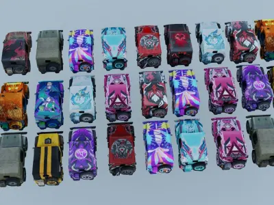 Vehicle car Jeep 29x 3D model