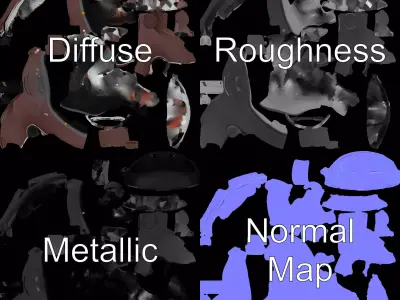 Glossy Brown Helmet model pack Low-poly 3D model