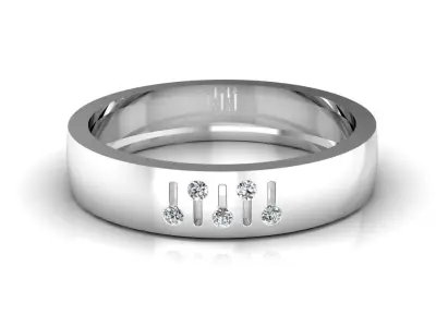 Diamond Jewelry Man Ring 3D print model