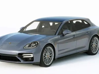 Porsche Panamera Turbo S Sport Turismo 2021 3D model