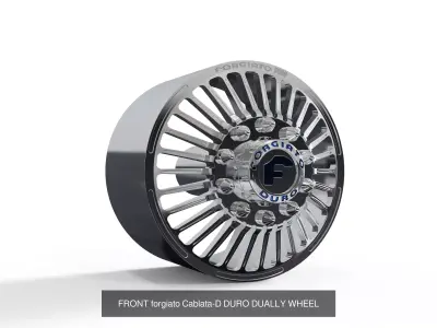 best seller forgiato dually wheels 3D Model Pack