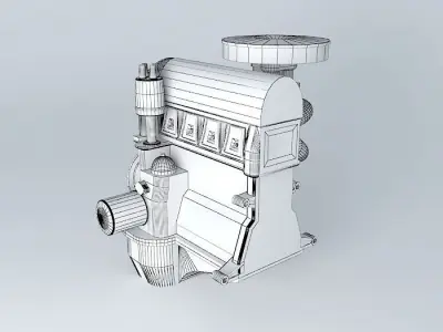 motor car engine Free 3D model