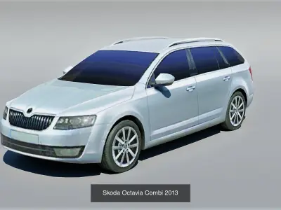 Low Poly Car model mazda micra hatchback 3D Model Pack