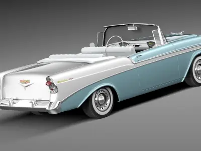 Chevrolet Bel Air Convertible 1956 3D model