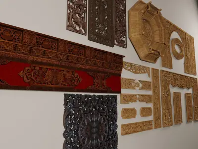 Wood carving Carved wood 3D model