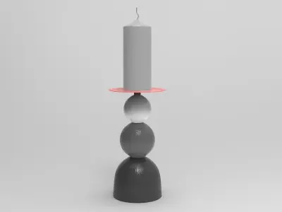 Slep Candlestick Low-poly 3D model