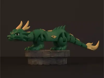 Hebi Yokai Snake Dragon - Figure decorative and keychain 3D print model