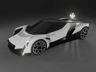 Vanda Electrics Dendrobium Low-poly 3D model