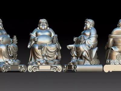 god of Wealth  3D print model