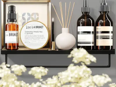 Bathroom Decor Set 016 3D model