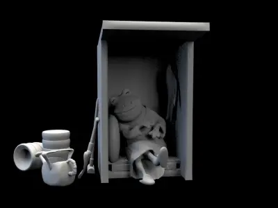 FROGS  full set  3D model