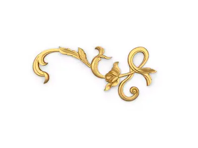 Classic carved decor ornament 375 3D model