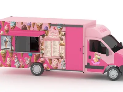 Ice Cream Truck 3D model