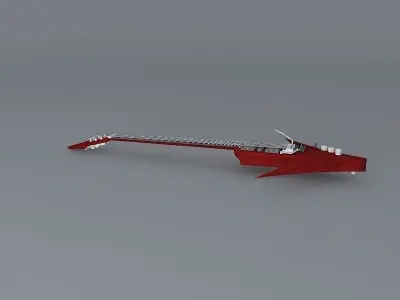 Double arrowhead guitar Free 3D model