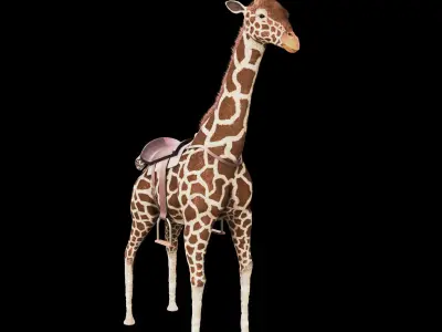 Giraffe Low-poly 3D model 3