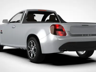 Generic Pickup Truck 3D model