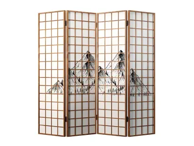 Panel Solid Wood GZ-M1001 3D model