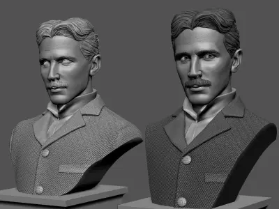 Nikola Tesla 3D print model