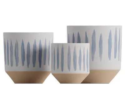 Watercolor Blue vase 3D model