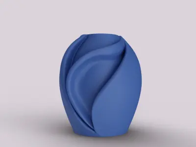 Twist Flow Vase 3D print model