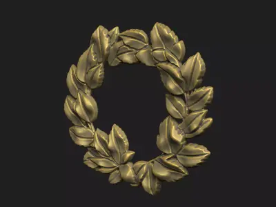 Leave leaf decoration floral carving corbel acorns nature 3D print model