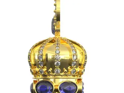 crown pandent 3D print model