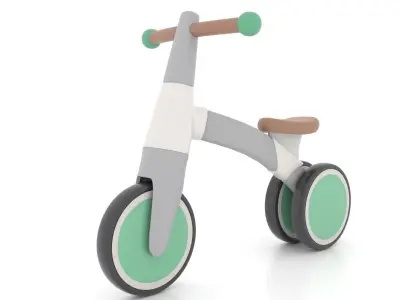 Bike Tricycle for Kids  Low-poly 3D model
