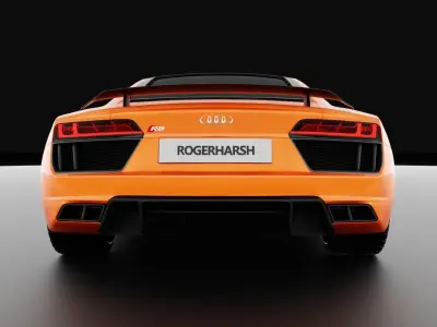 Audi R8 V10 Plus 3D model 3D model