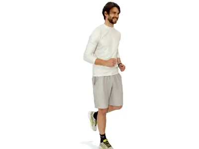 Casual Man Jogging SMan0312-HD2-O03P01-S Low-poly 3D model
