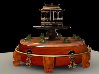 Chinese  incense burner   3D model