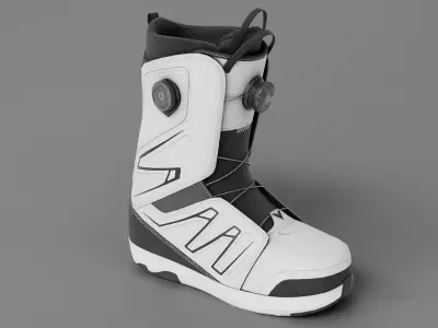 Snowboard Boots - GameReady Low-poly 3D model