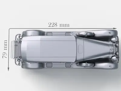 Packard Speedster Phaeton 1930 3D print model