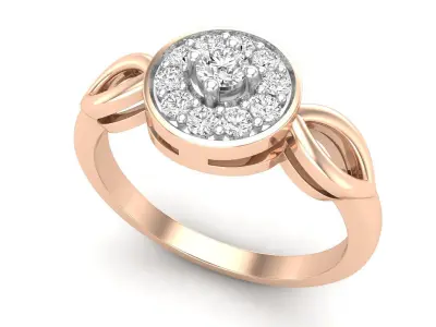 AV 665 Ladies diamond generic ring 3D print model