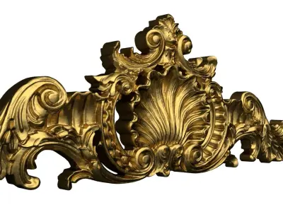 Classic decor ornament v-3D model 61 3D model