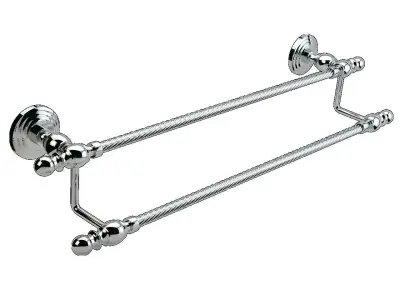 Ottoman Saffron Towel Long Double 3D model