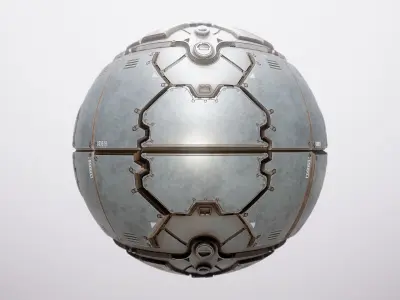 PBR Sci-Fi Spaceship Texture 19 FREE SAMPLE Free low-poly 3D model