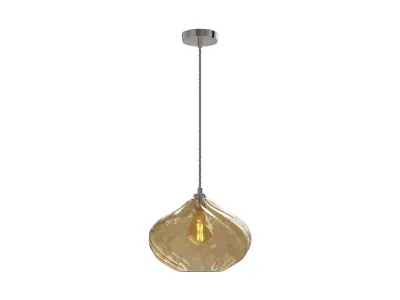 Champagne Gold Freya Shade Ceiling Lights 3D model