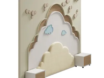 Kids wall panell 10 3D model