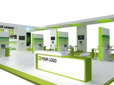 Booth Exhibition Stand a448a 3D model