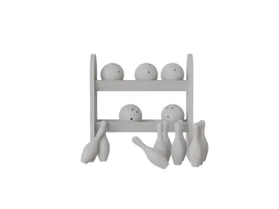 Bowling Set Free 3D model