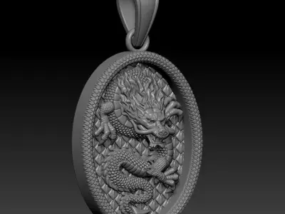 Pendant Dragon 3D print model