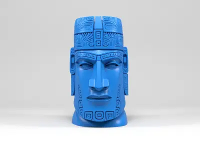 Rapa Nui sculpture 3D print model
