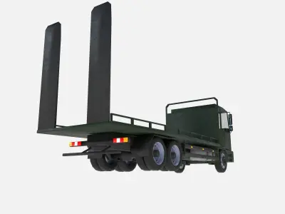 platform truck Low-poly 3D model purchase