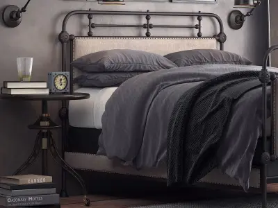 1920s French style bedroom 034 3D model