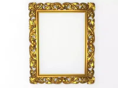 carved frame  3D model 4