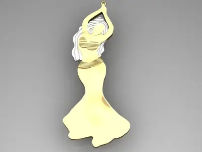 Belly Dancer Pendant Jewelry Luxury - 2021  3D print model