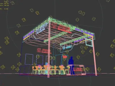 Showroom - Area -6X6-3DMAX2009-013 3D model