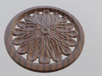 Flower Mandala  Decor 3D print model