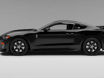 Ford Mustang Shelby With interior 3D model