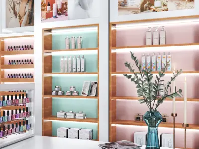 Manicure Set- Nail Bar-Beautysalon 3D model